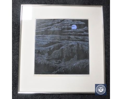 John K. Esler (Canadian Contemporary), Landscape, linocut, margin signed in pencil and numbered 18/50. 