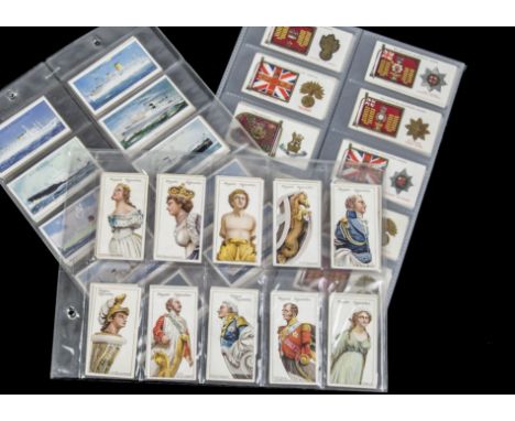 Cigarette cards, Mixturea modern album containing Player's Complete Sets, RAF Badges with Motto, Regimental Colours & Cap Bad