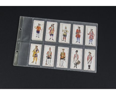 Cigarette Cards, Military,a modern album containing Godfrey Phillips's Soldiers of the King (adhesive) together with two sets