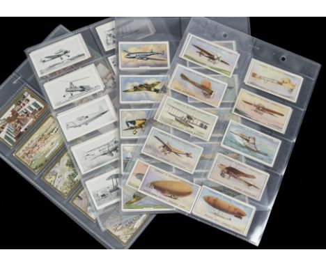 Cigarette Cards, Aeroplanes & Aviation,Gallaher's Aeroplanes and Lambert & Butler Aviation, R Hill Aviation Series, together 