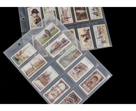 Cigarette Cards, Players,a modern album containing 11 various sets to include, Wonders of the World, Napoleon, Riders of the 