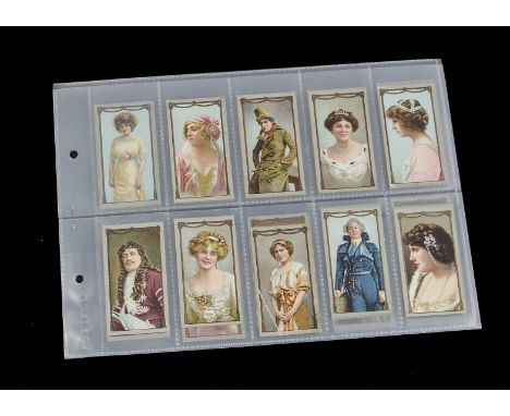 Cigarette Cards, Modern Miniatures,R Lea's Modern Miniatures normally 46/50 set, this includes the rare card no 8, (no's 1, 1