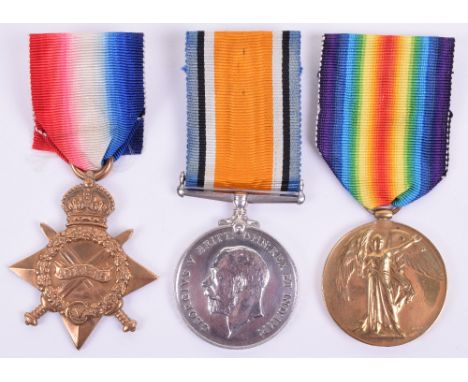 Great War 1914-15 Star Medal Trio Duke of Cornwall’s Light Infantry, the medals were awarded to “20276 PTE R FARNELL D OF COR