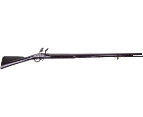 10 Bore East India Company (E.I.C) Brown Bess Flintlock Musket, Tower military proofs, lock marked with lion rampant and date