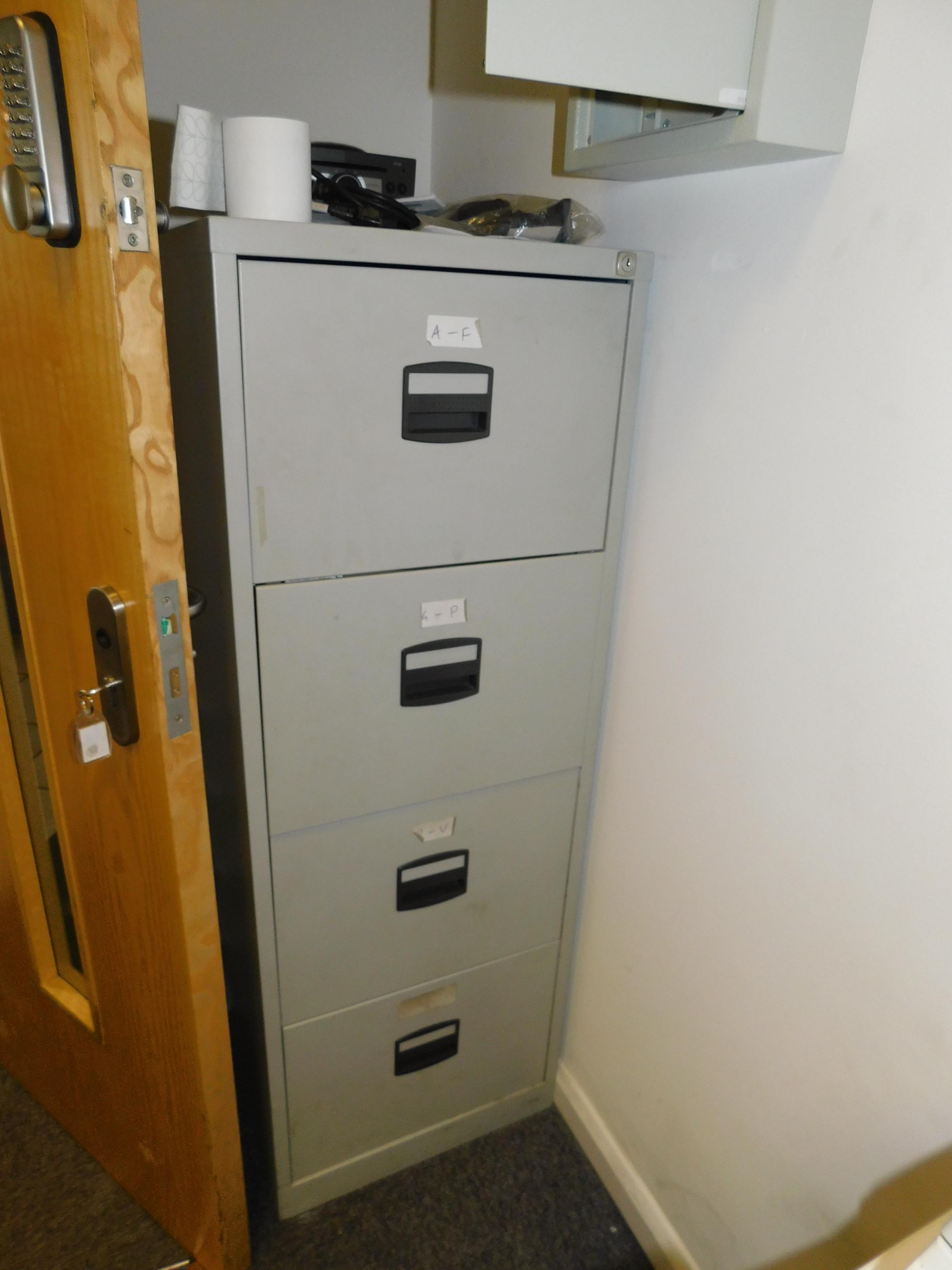 2 4Drawer Filing & Mini Fridge