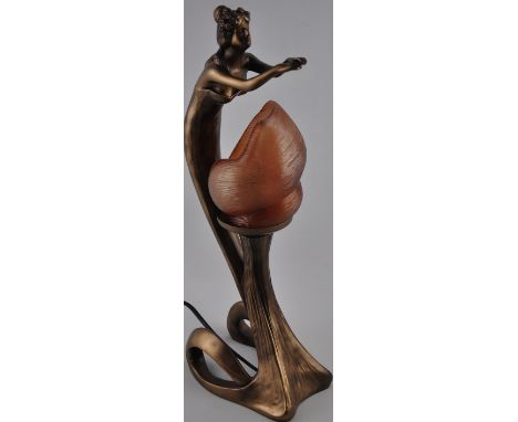 An Art Deco style lamp