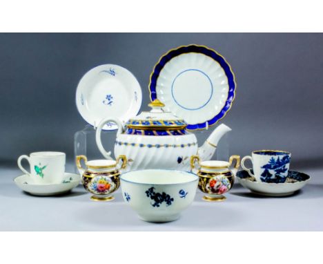 A small reference collection of late 18th and 19th Century ceramics, primarily English, including - late 18th Century Chelsea