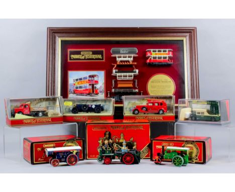 A collection of thirty-nine Matchbox diecast models of Yesteryear, including - A 1905 Fowler Showman's Engine, limited editio