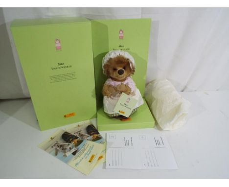 Steiff - Mrs Tiggy-Winkle 100 years, Mrs Tiggy-Winkle bear issued in the year 2005, numbered 752 of 1500 limited edition piec