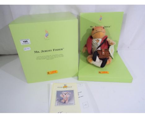 Steiff - Mr Jeremy Fisher bear issued in the year 2003, number 143 of a limited edition of 1500, mint in box with tags and or