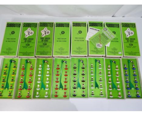 Subbuteo - eight boxed complete sets of OO scale Football teams, ex in ex original boxes