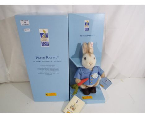 Steiff - Peter Rabbit 100 years Anniversary Edition, issued in 2002, 1110 of year 2002, mint in box with tags, approximately 