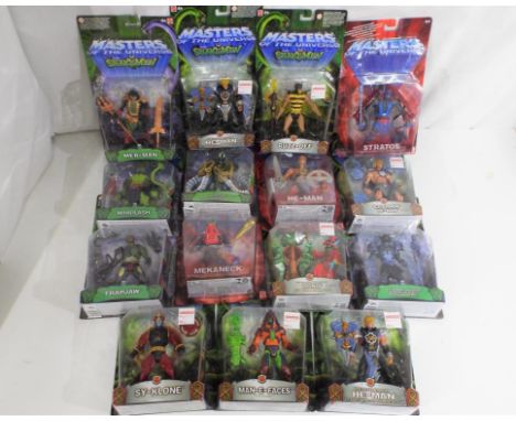 Action Figures - Mattel - a lot of fifteen carded 2003 MOTU/MOTU versus SNAKEMAN action figures in blister packs, includes Me