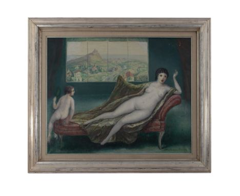Marià Pidelaserra Brias (Barcelona, 1877-1946) Nus.Óleo sobre lienzo. Firmado y fechado en 1935. Titulado, firmado y fechado 
