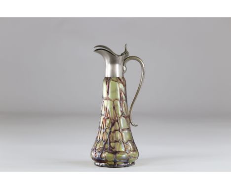 Decanter in the style of LoetzSizes: H=220mm D=100mmWeight (K): 0.430kg