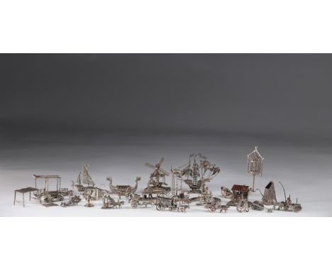 Large batch of miniature silverwareSizes: diversWeight (K): 1.040kg