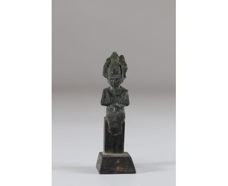 Egypt Statuette of Osiris probably from Late Egypt, 664-332 BCSizes: H=100mm L=50mlmWeight (K): 0.120kg