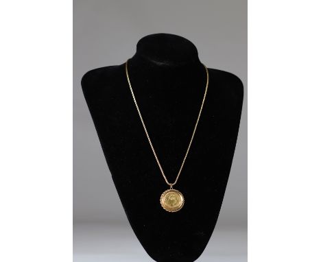 Napoleon III coins medallion gold necklace (26.8 grams)Sizes: L=140mm Piece D=20mmWeight (K): 0.026kg