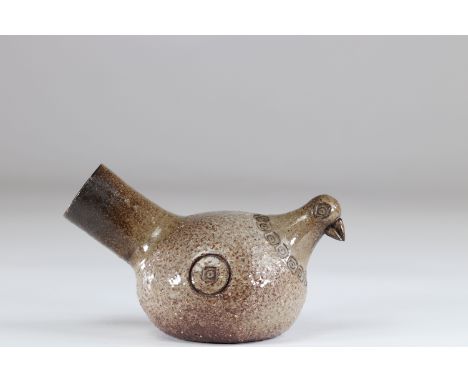 Clair Celia Albert Colombe in Dour sandstone signed CCLSizes: H=120mm L=190mmWeight (K): 0.950kg