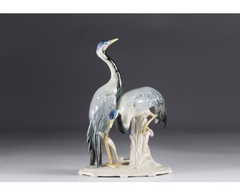 Karl Enz couple of cranesSizes: H=245mm L=180mmWeight (K): 0.750kgAuthor / artist: KARL ENZ