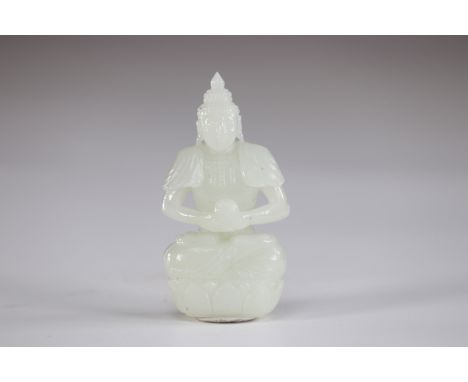 Qing period jade buddhaSizes: H=95mm L=50mmWeight (K): 0.170kg