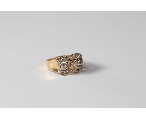 Gold ring in Art Deco style (5.5 grams)Sizes: Taille 55Weight (K): 0.005kg