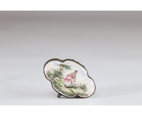 18th scene enamel boxSizes: H=30mm L=90mm l=55mmWeight (K): 0.103kg