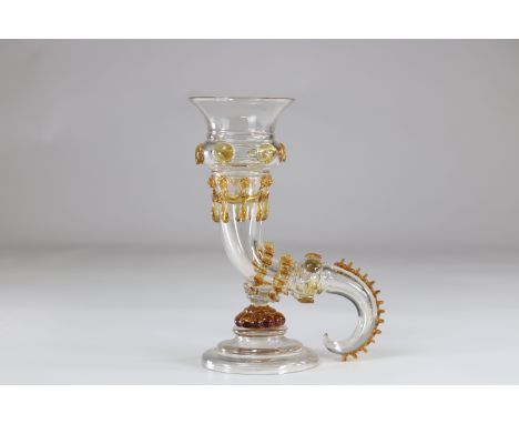 Cup of abundance in glass hot applicationsSizes: H=255mm L=180mmWeight (K): 0.870kg