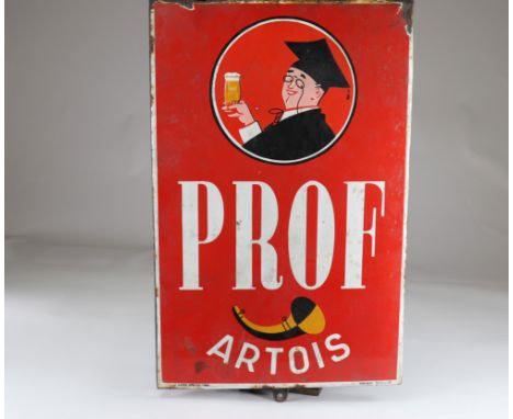 Artois enamel signSizes: L=600mm l=370mmWeight (K): 2.100kg