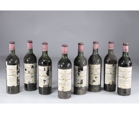 8 bottles - 75 cl red wine - chateau l'angelus 1964 (domain Angelus negotiator Barriere freres)Sizes: 8 x 75 clWeight (K): 8k