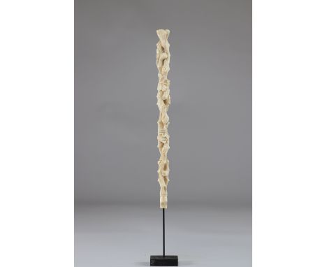 Carved handle with plant decoration 1900Sizes: L=270mm l=20mmWeight (K): 0.190kg