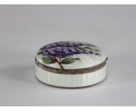 box with enamel decoration floral decor 1900Sizes: D=55mmWeight (K): 0.070kg