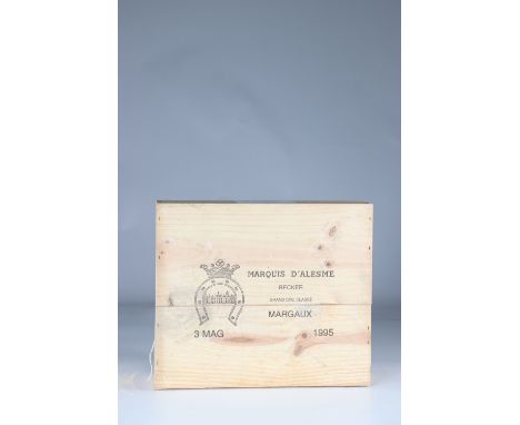 case 3 magnum - 150cl red wine - chateau margaux marquis alesme becker 1995Sizes: 3 x 150clWeight (K): 8kg