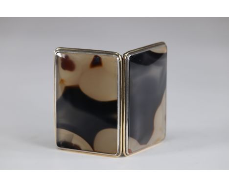agate box silver mount circa 1900Sizes: L=80mm l=60mmWeight (K): 0.128kg
