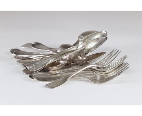 Lot of various silver cutlery hallmarks 18 / 19thSizes: diversWeight (K): 1.555kg