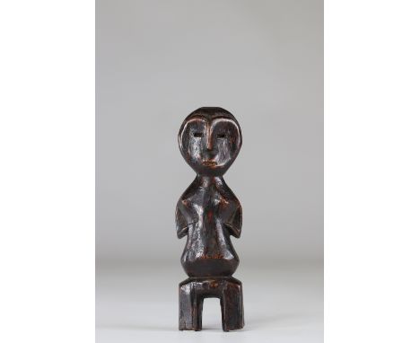 Africa statue probably Congo 20thSizes: L=80mm ; H=250mmWeight (K): 0.327kg