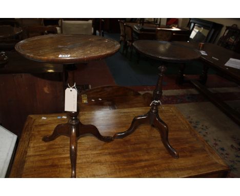 A Georgian style tripod wine table and another smaller. Best Bid