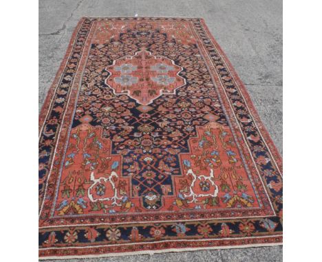 An antique Persian Malayer carpet 349 x 161cm