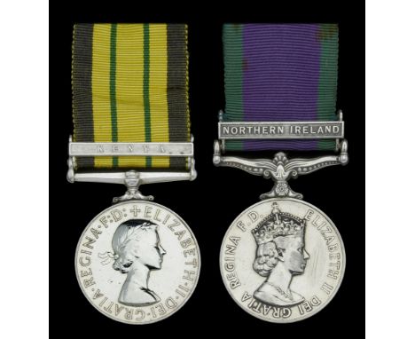 Africa General Service 1902-56, 1 clasp, Kenya (23000435 Pte. R. Hegarty. B.W.); General Service 1962-2007, 1 clasp, Northern