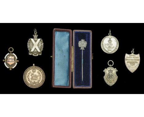 Regimental Medallions (6), 1st Battalion, Royal Berkshire Regiment (Novices Boxing Tournament Bantamweight 1927 Pte. Bullock)