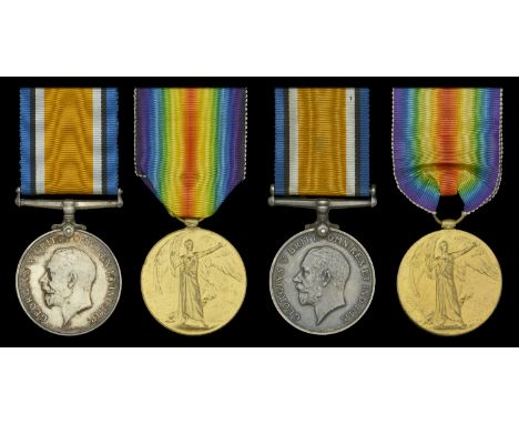 Family Group:   Pair: Private J. C. Ditchfield, Cheshire Regiment British War and Victory Medals (240734 Pte. J. C. Ditchfiel