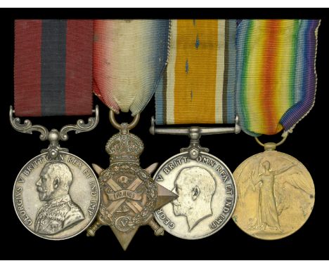 A Great War ‘Hansa Line, November 1916’ D.C.M. group of four awarded to Sergeant H. Waterton, 1/1 Hertfordshire Regiment  Dis