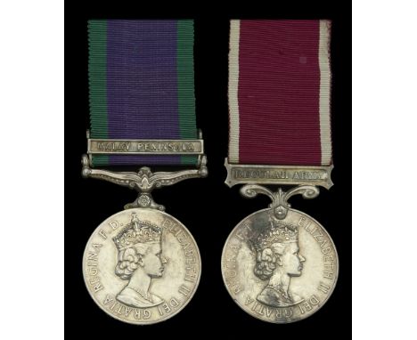 Pair: Staff Sergeant G. Mason, Royal Army Ordnance Corps  General Service 1962-2007, 1 clasp, Malay Peninsula (22209624 Sgt. 