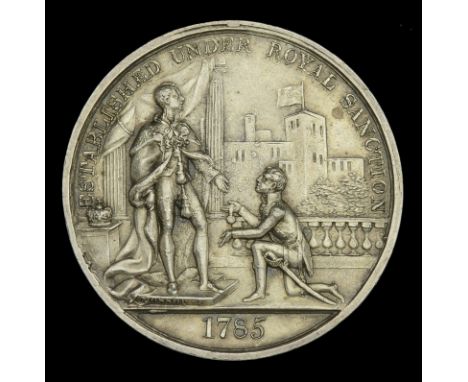 22nd (Cheshire) Regiment of Foot Medal 1820, 36mm, silver, for fourteen years’ good conduct, obverse featuring George III rec