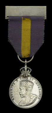 Royal Warrant Holders Association Medal, G.V.R., silver, unnamed as issued, with integral top silver riband bar, nearly extre