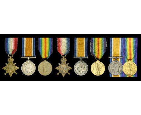 Three: Corporal R. J. Anderson, M.M., Royal Highlanders 1914-15 Star (S-5265. Cpl. R. J. Anderson. R. Highrs.); British War a