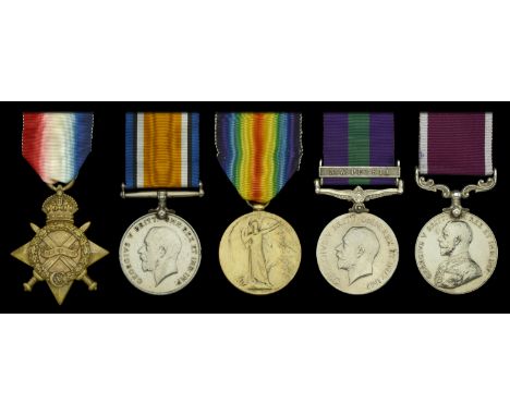 Five: Battery Quartermaster Sergeant E. Edgington, Royal Garrison Artillery  1914-15 Star (34744. Gnr. E. Edgington. R.G.A.);