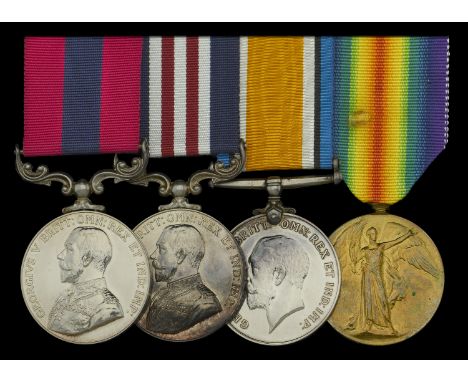 The Great War ‘official replacement’ D.C.M., M.M. group of four awarded to Sergeant S. H. Murden, 15th Battalion, Hampshire R