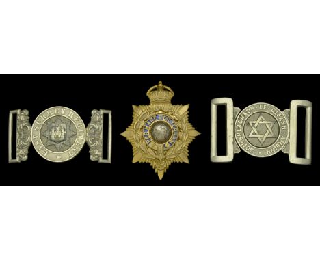 The Royal Highlanders Other Ranks Waist Belt Clasp. A 4th Volunteer Battalion other ranks Waist Belt clasp c.1880, white meta