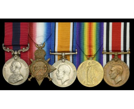 A Great War ‘Italian theatre’ D.C.M. group of five awarded to Sergeant A. F. Laffling, 1st Battalion, Royal West Kent Regimen